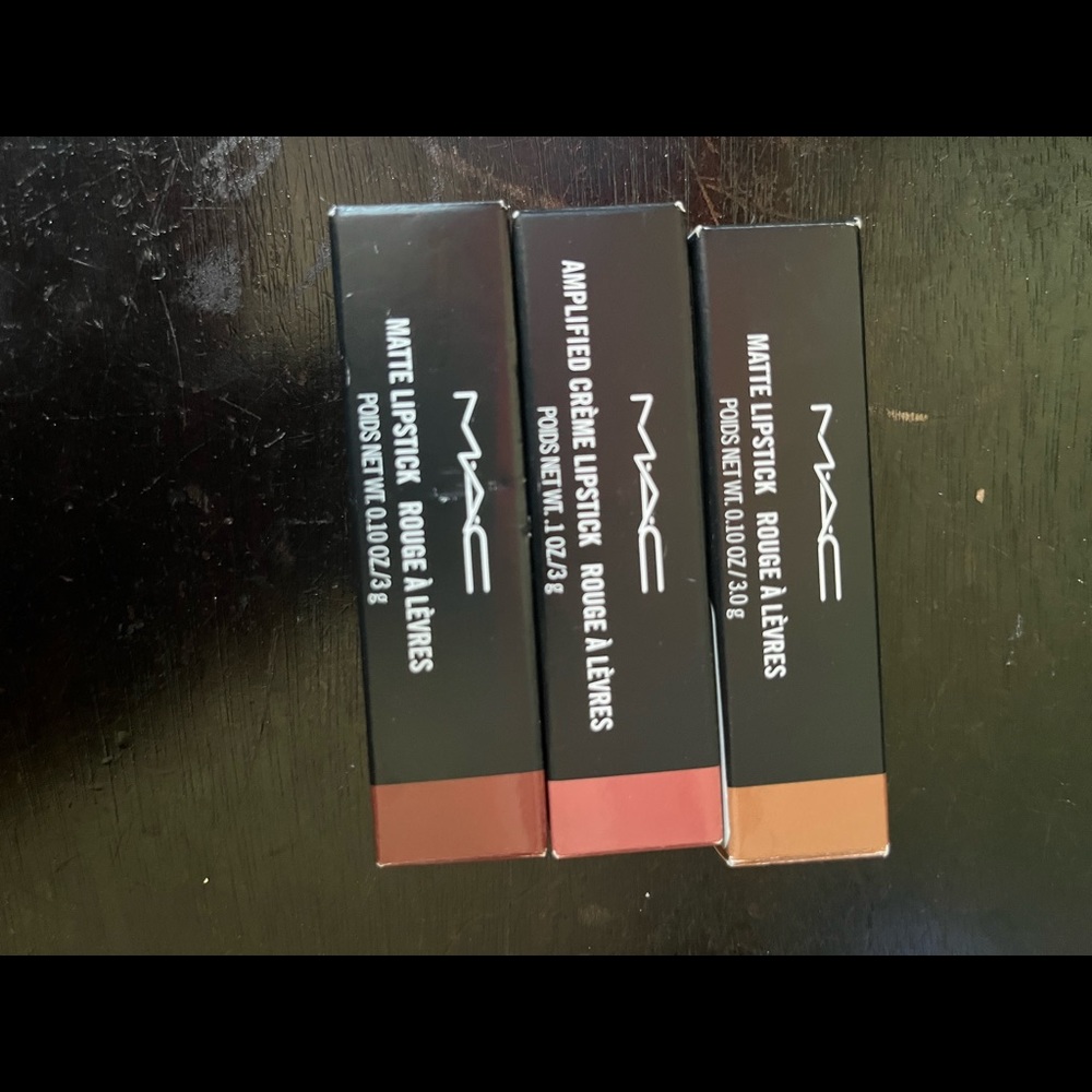 3 Brand new Max lipsticks